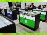 绿色苹果手机柜 广告与展览器材中的一抹亮色